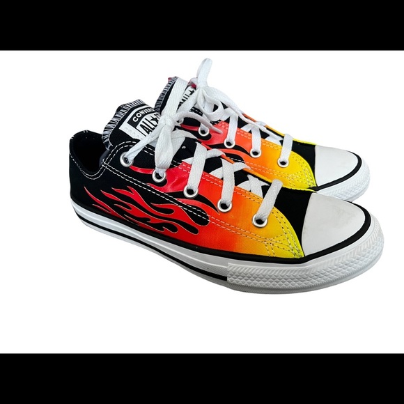 Converse Chuck Taylor All Star Flame Low Shoes Unisex GS Size 3 Women's Size 4.5 - Picture 3 of 9